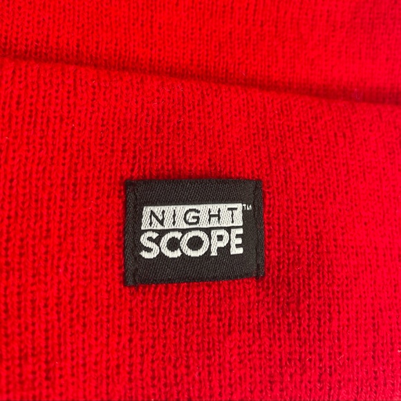 NWT Night Scope Beanie Cap Mens OSFA Toboggan LED Light Mount Holder Rave Hat - Picture 9 of 10